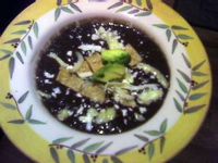 black bean soup (c)2006 AEC